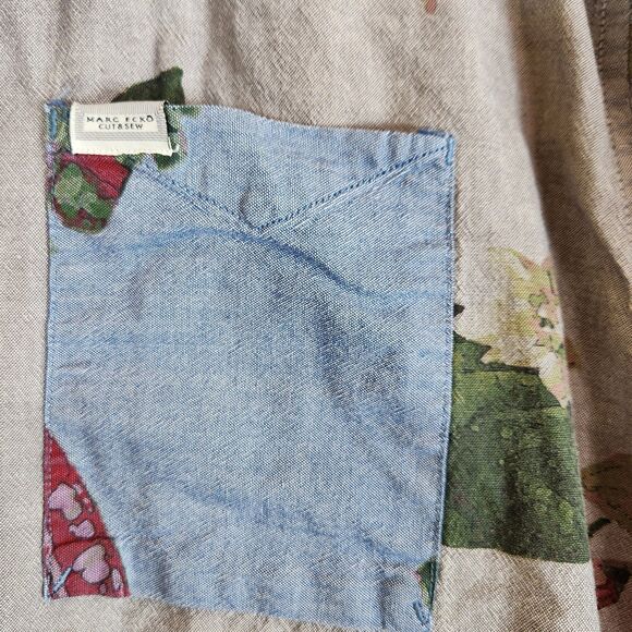 Marc Eckō Cut & Sew Men XXL all over chilis print vacation festival LS Shirt - Picture 2 of 11